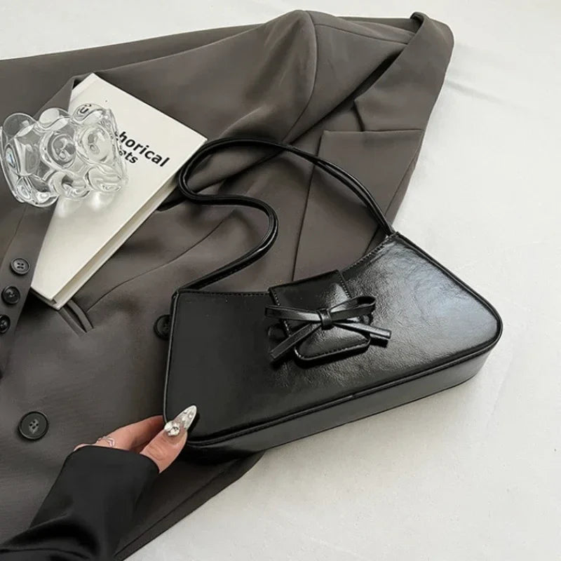 High-Grade Retro PU Leather Underarm Bag