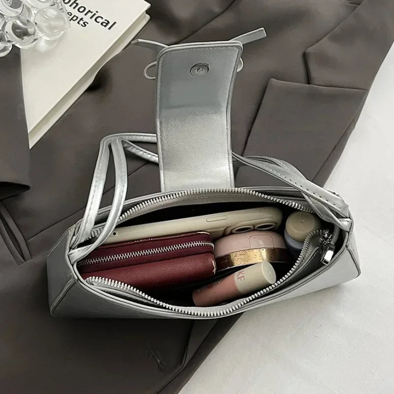 Retro Spring PU Leather Underarm Shoulder Bag