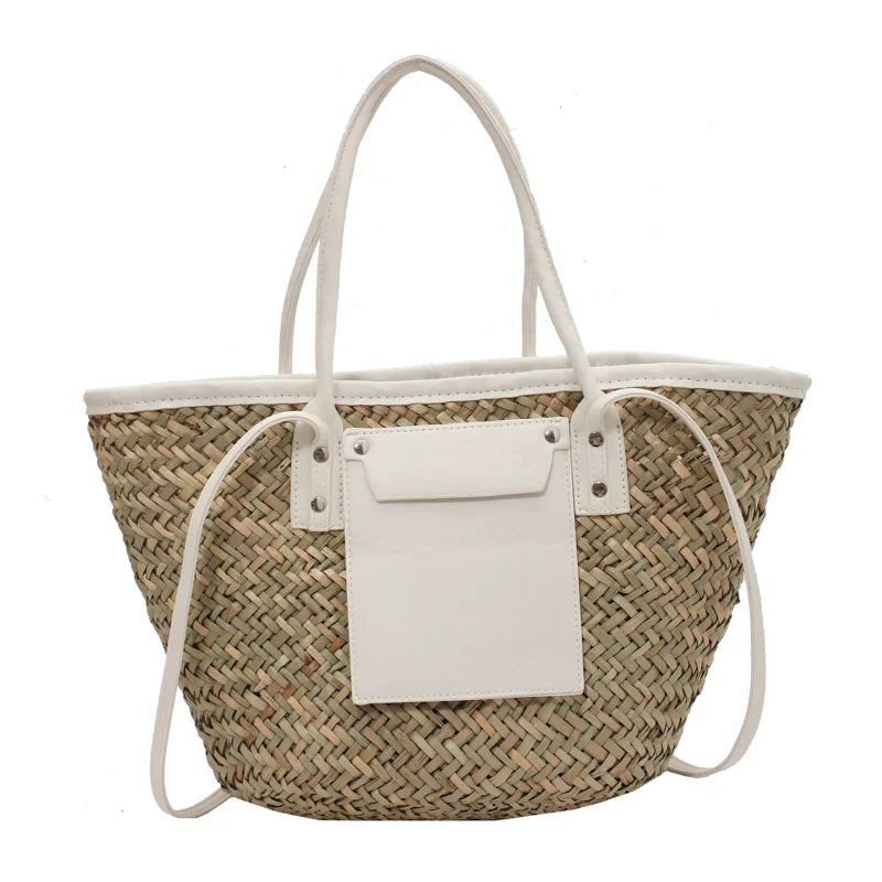 High Quality Straw Summer Tote Beach Handbag