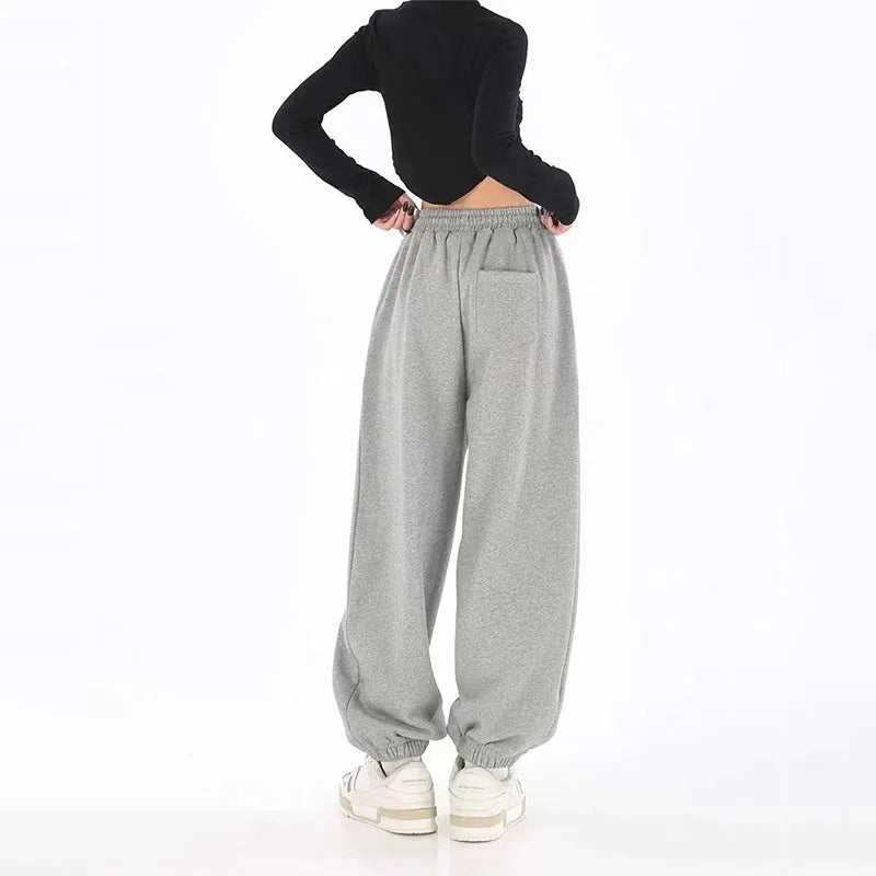 Hip Hop Letter Drawstring Jogging Pants