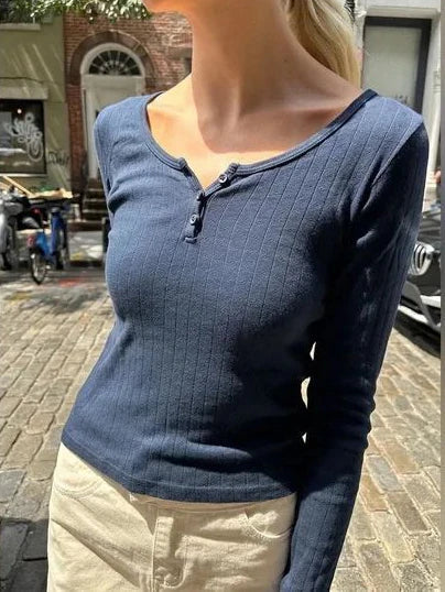 Hollow Out Pink Long Sleeve Sexy Slim Top Knit Top