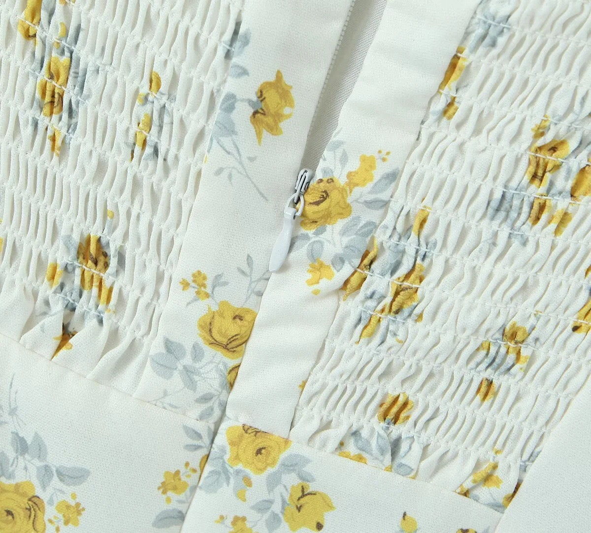 Floral Persuasion Smocked Mini Dress - Fashionpara