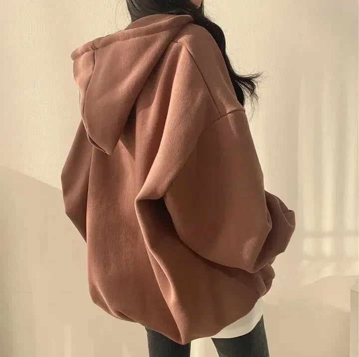 Indie Oversized Zip Up Hoodie 9