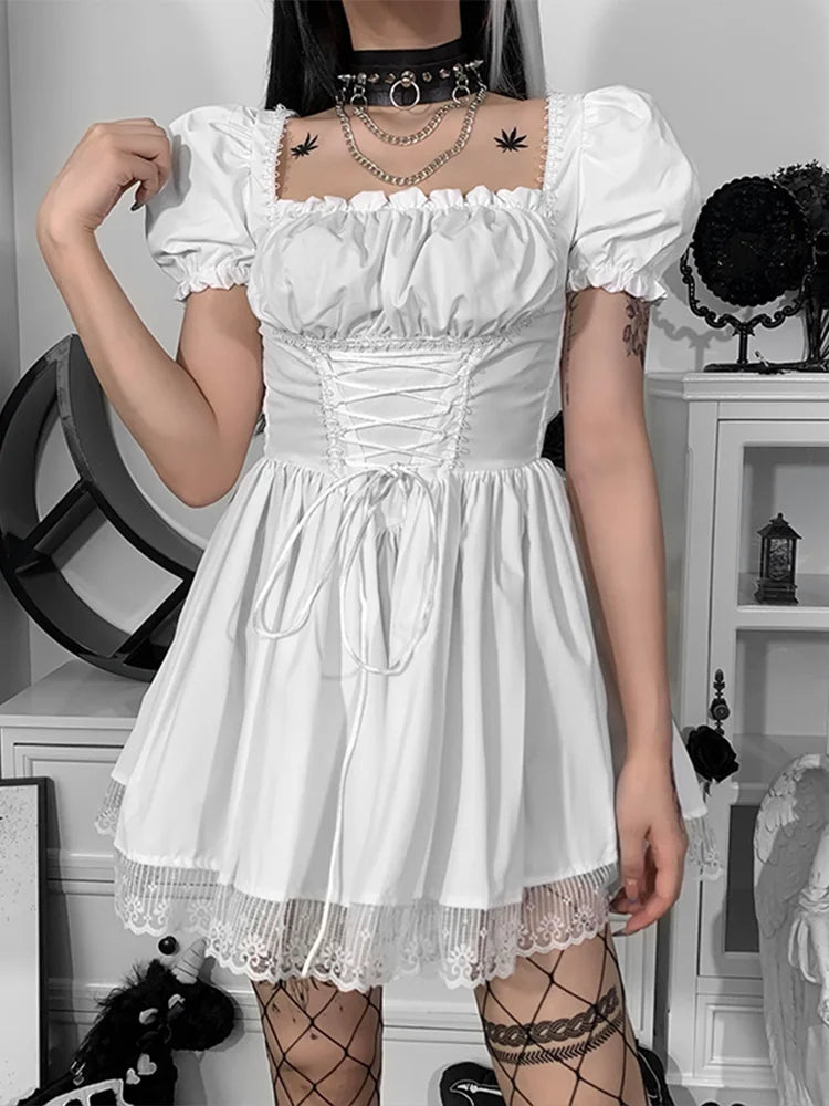 Faux Leather Halter Bustier Mini Dress - View 9