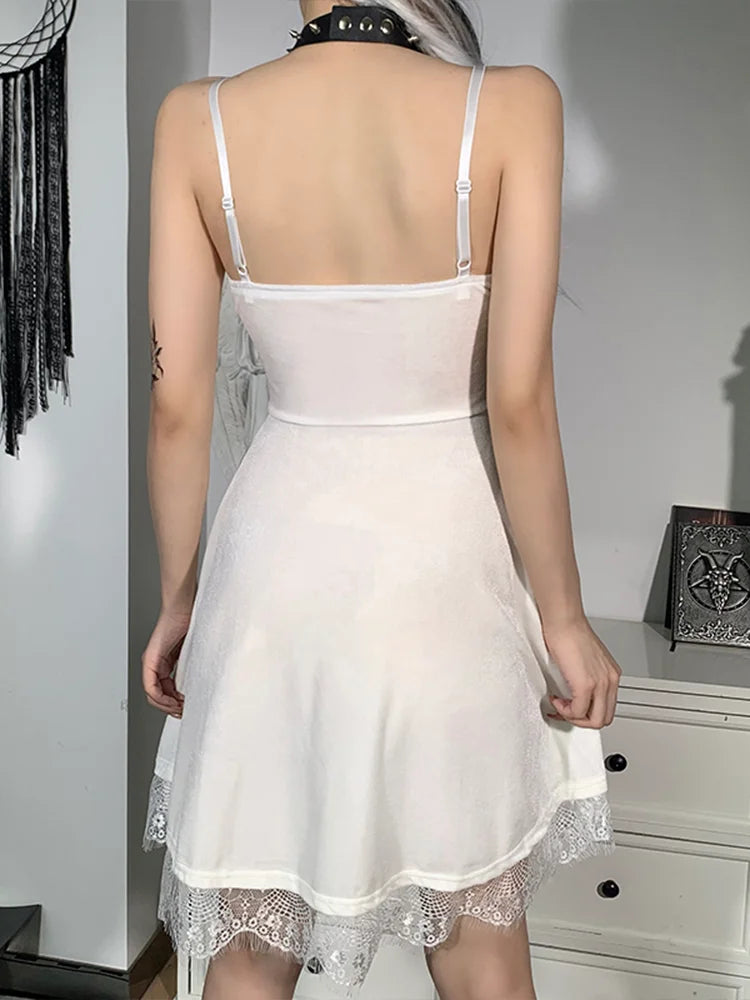 Velvet Spaghetti Strap Backless Corset Mini Dress - View 6