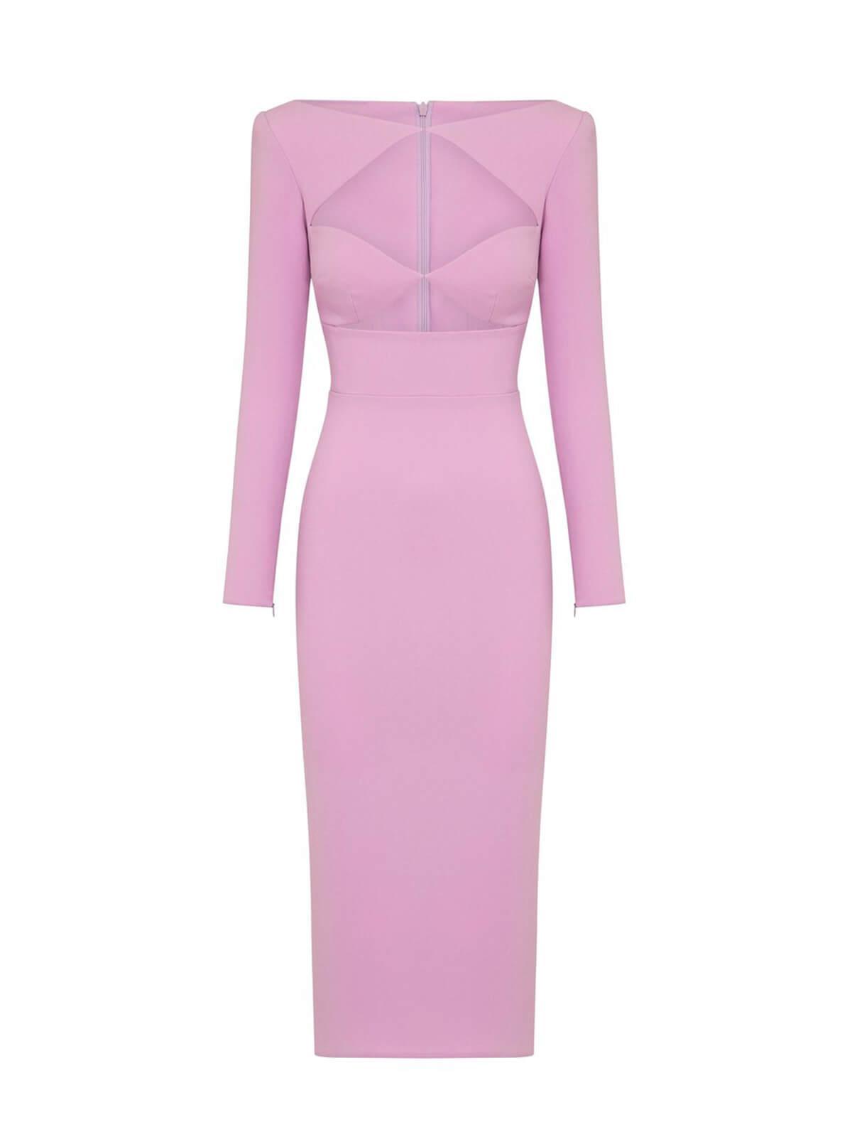 Isobel Long Sleeve Cutout Bandage Dress