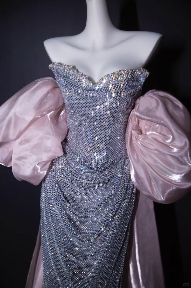 Pretty Strapless Sequin Beaded Mermaid Evening Dress Birthday Party Gown D1197