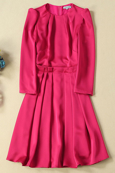 Kate Middleton Scoop Frilled Waist Dress