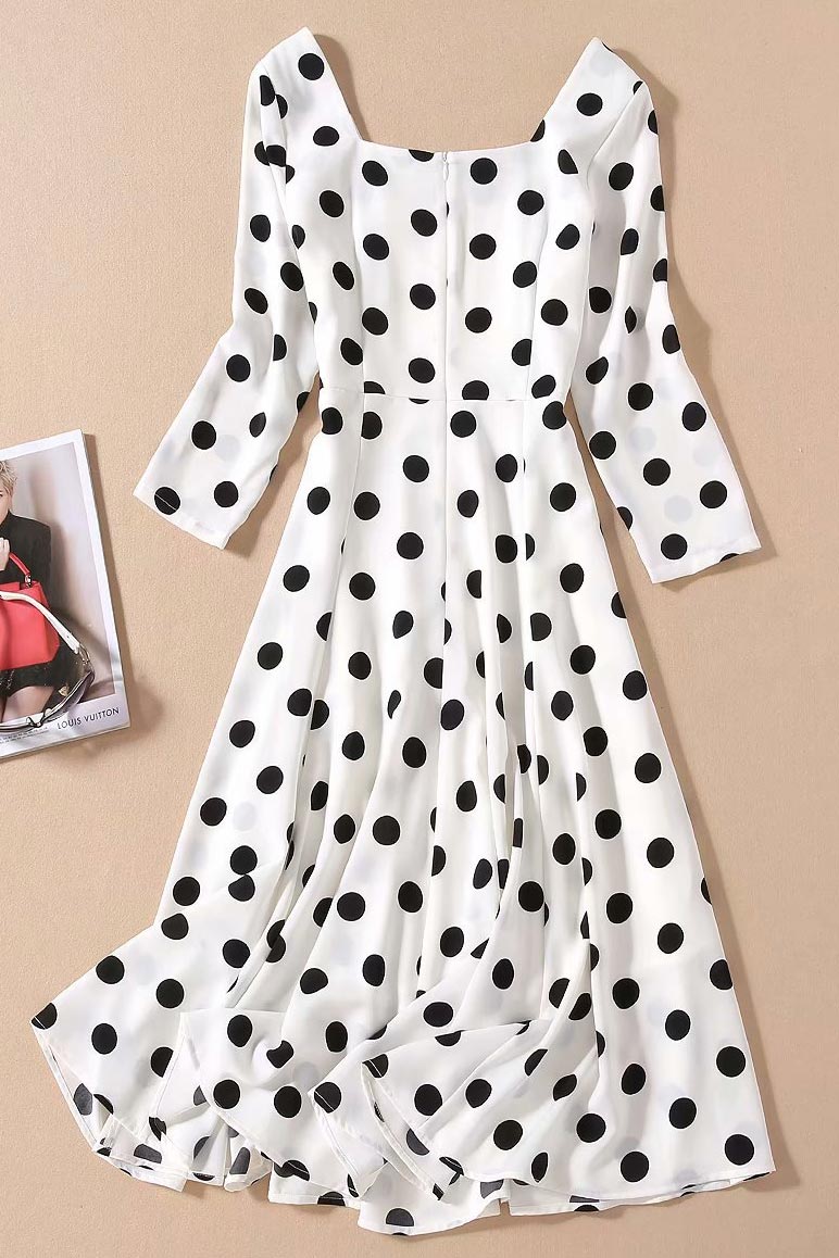 Kate Middleton's Square Polka Dot Print Dress