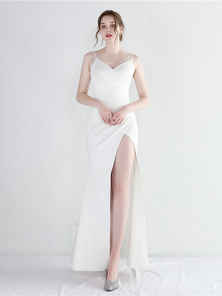 Halter Split Slim Dress