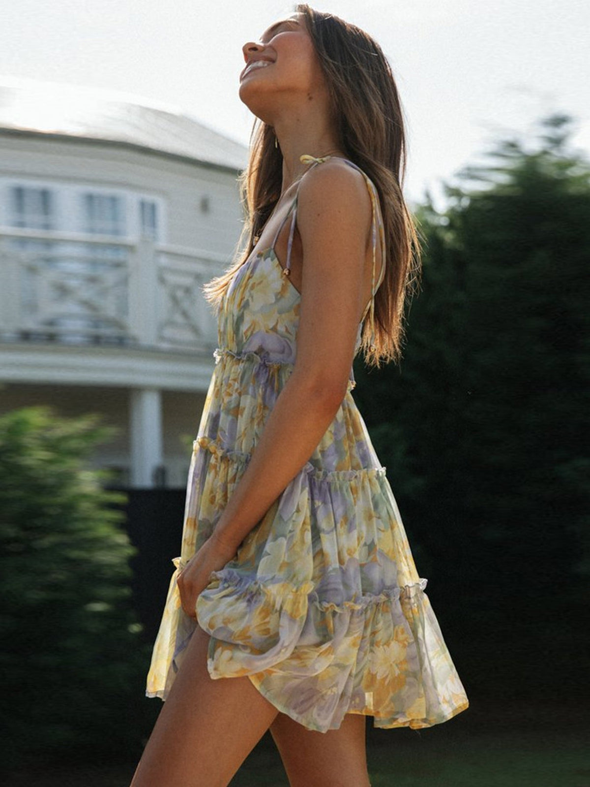 KittenAlarm - Knot Floral Print Dress
