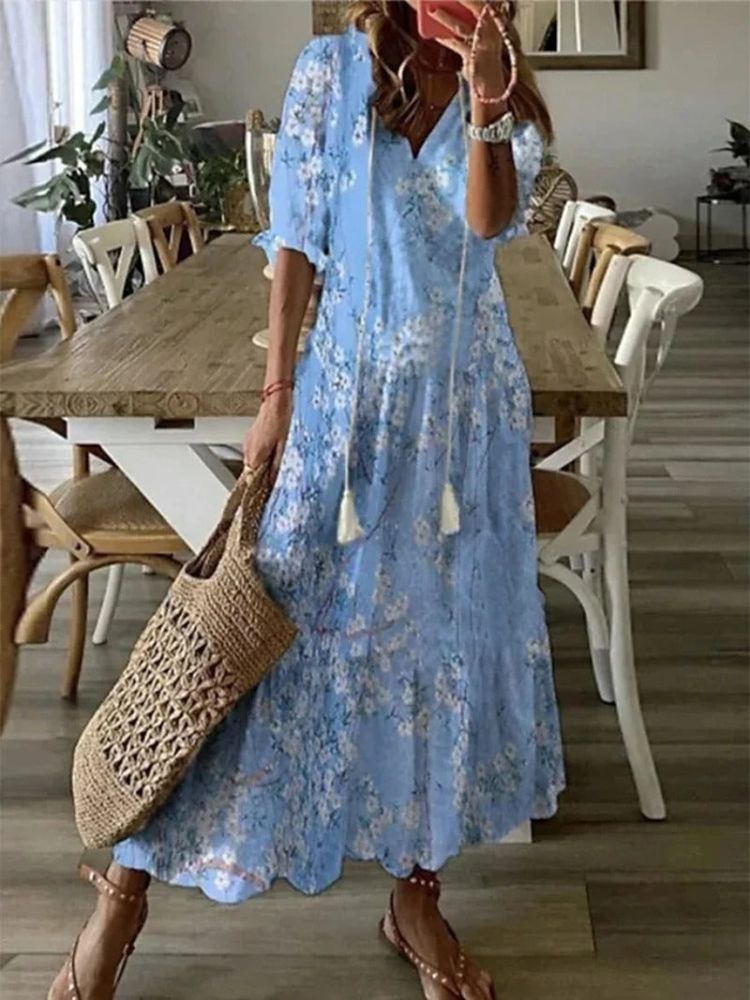 Pamela Minimalist Floral Velvet Maxi Dress Chic Silhouette Collection - View 4