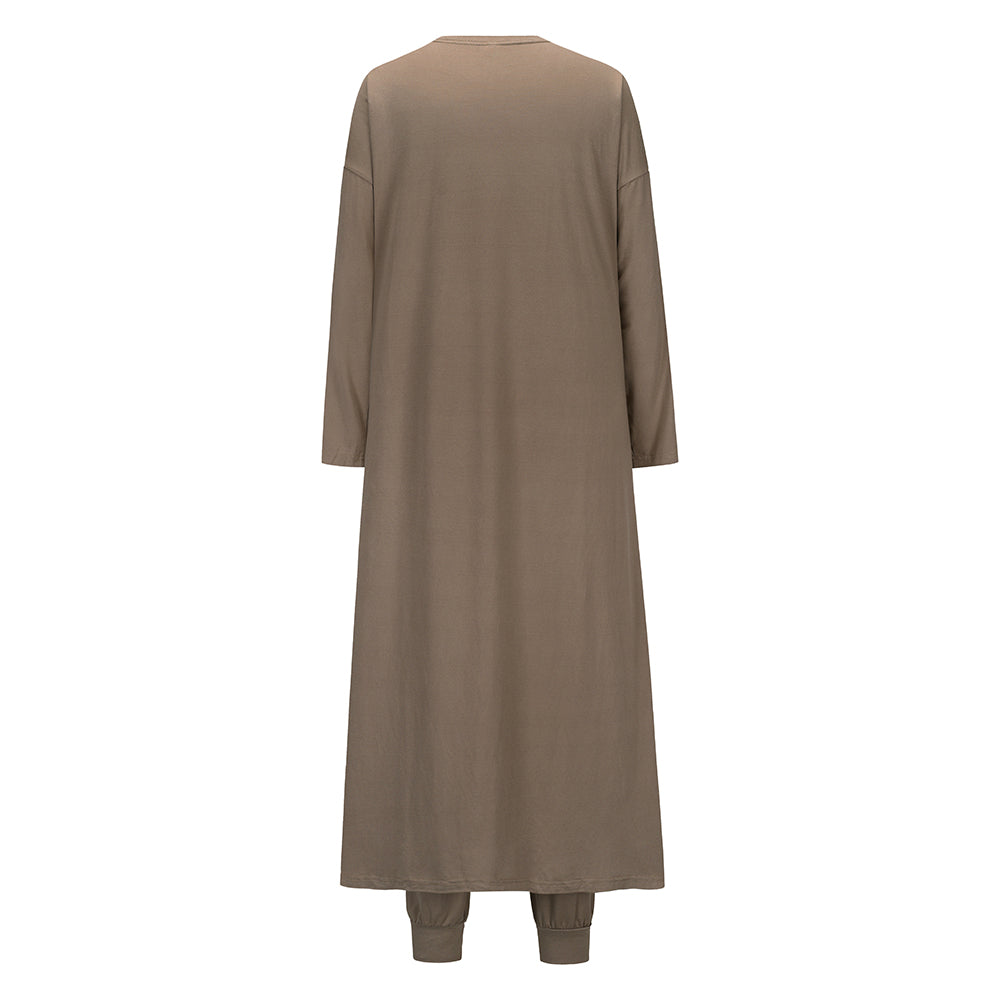 Knitted Slim Fit Vest Trousers Sports 3 pieces Suit