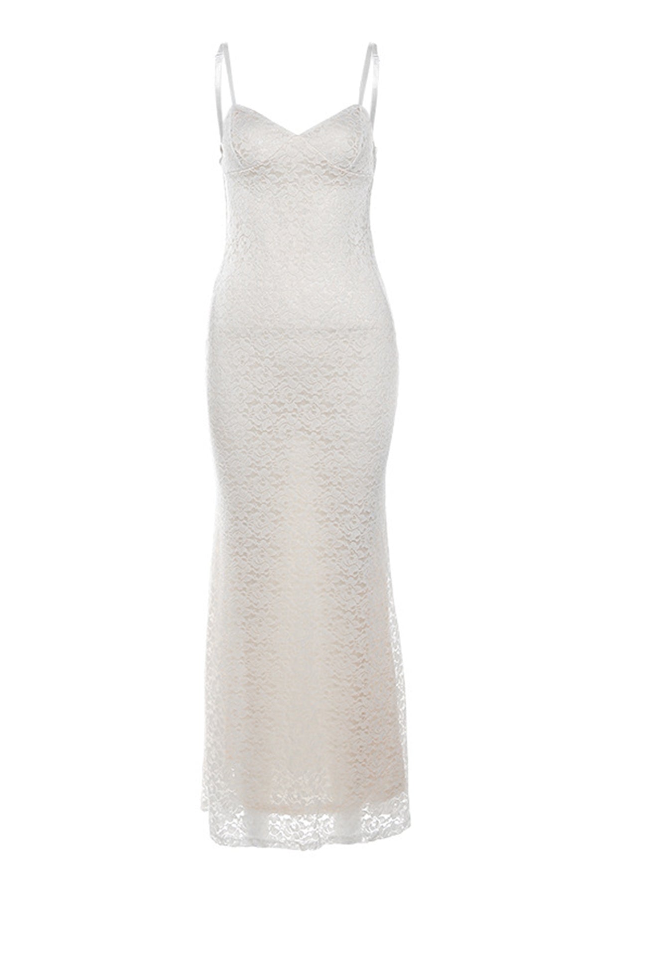 Lace Low Cut Pack Hip Cami Dress - Fashionpara