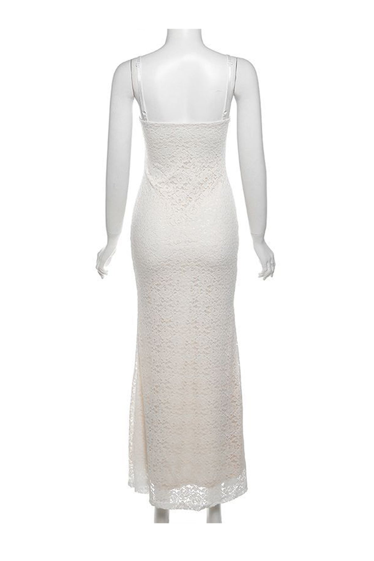 Lace Low Cut Pack Hip Cami Dress - Fashionpara