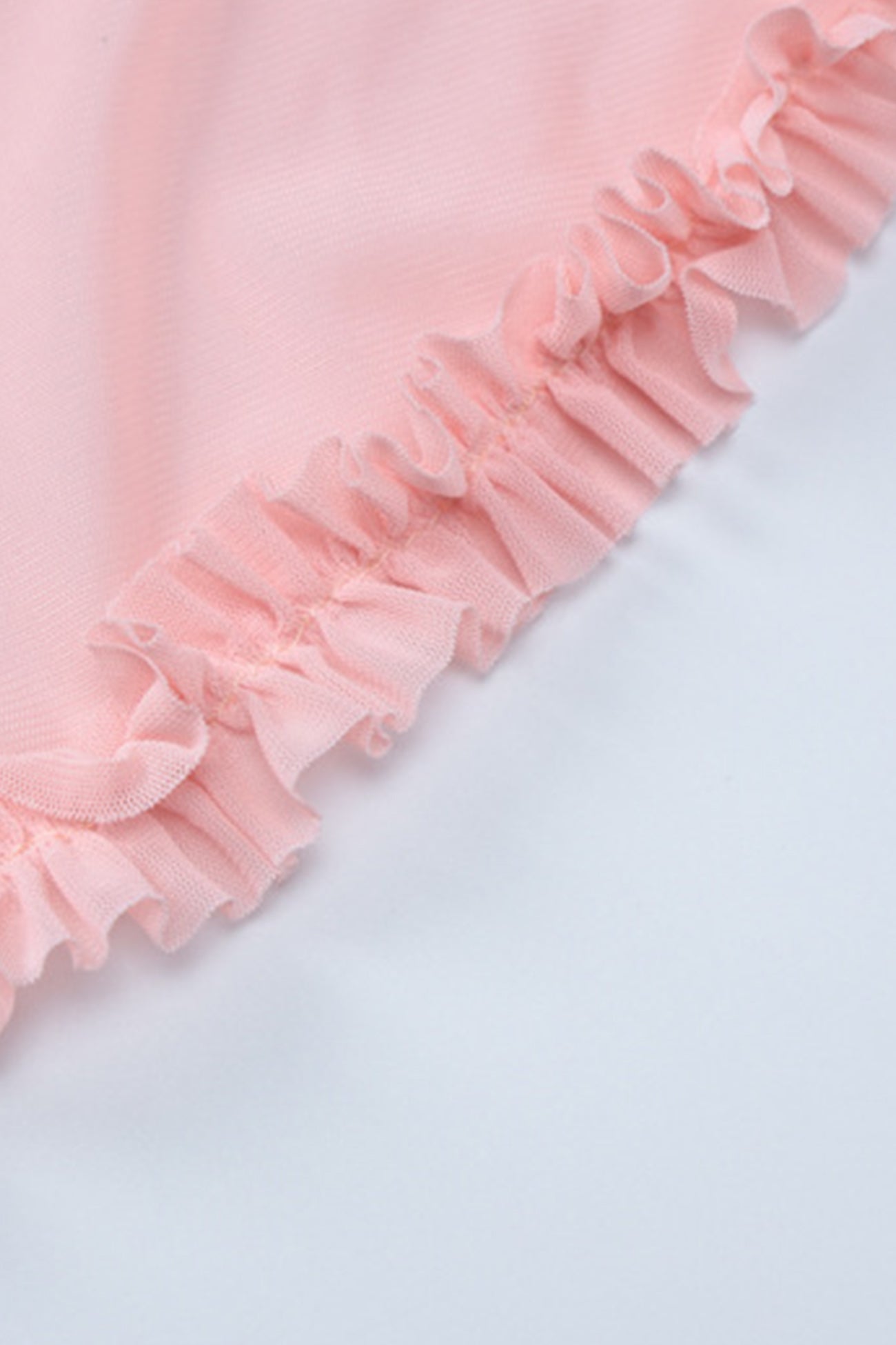 Lacework Cutout Ruched Irregular Cami Dress - Fashionpara