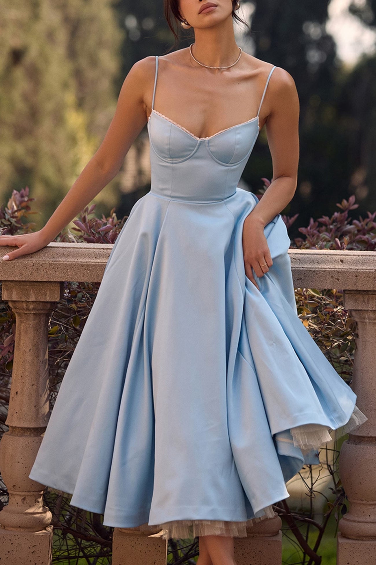 Lacework Mesh Patchwork Cami Dress - Fashionpara