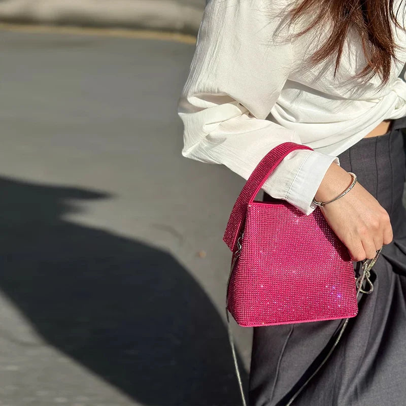 Luxury Designer Evening Clutch Women Shiny Mini Bag