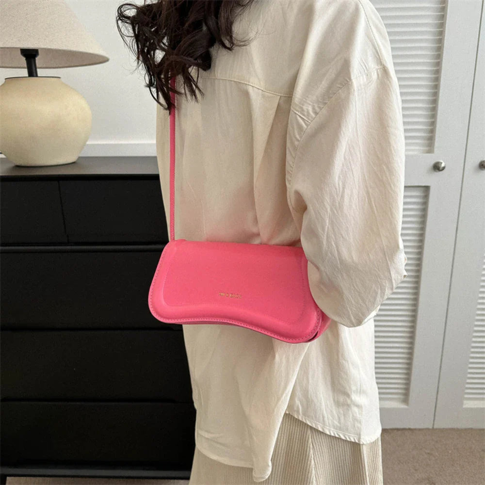 PU Leather Underarm Shoulder Crossbody Bag