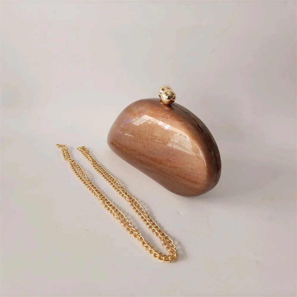 Mini Blue Light Pink Acrylic Box Evening Clutch Bag