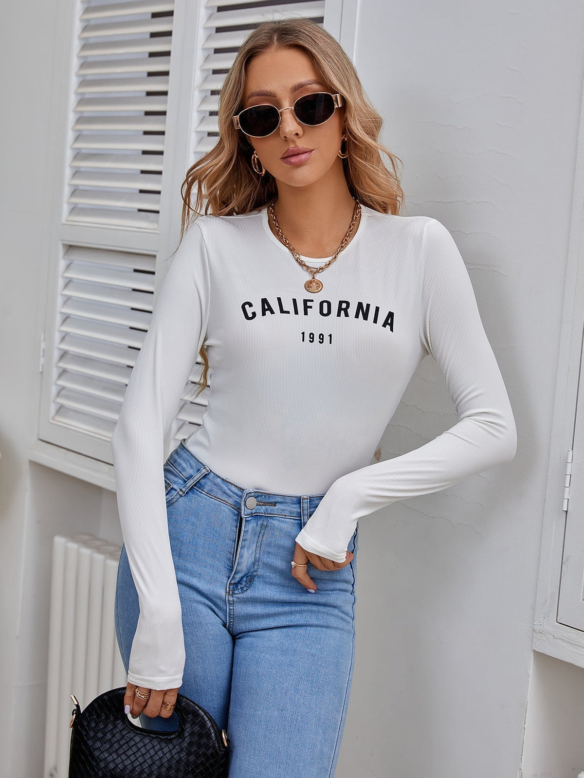 KittenAlarm - Letters Round collar Top