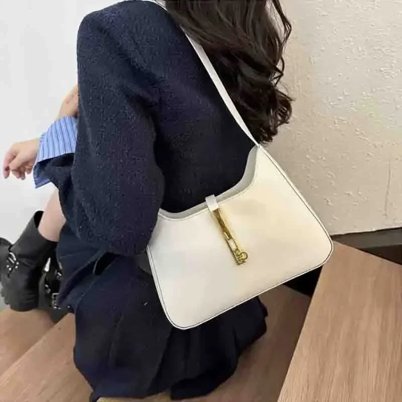 Faux Suede Vintage Commuter Shoulder Bag