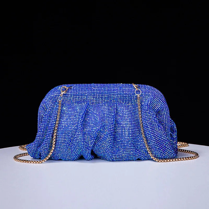 Shiny Rhinestone Wedding Clutch Wristlet