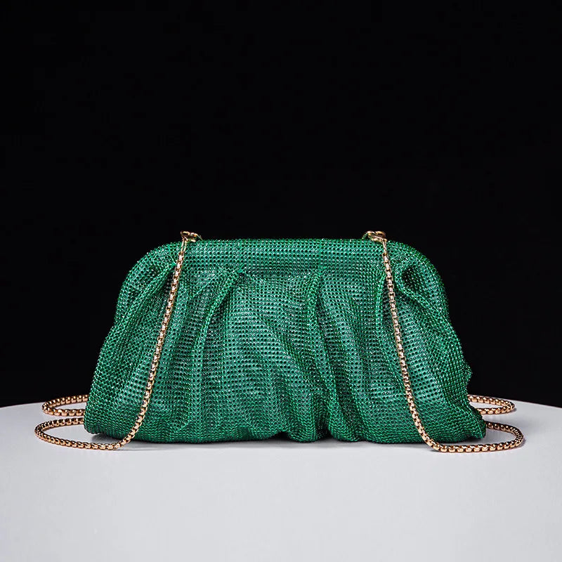 Shiny Rhinestone Wedding Clutch Wristlet