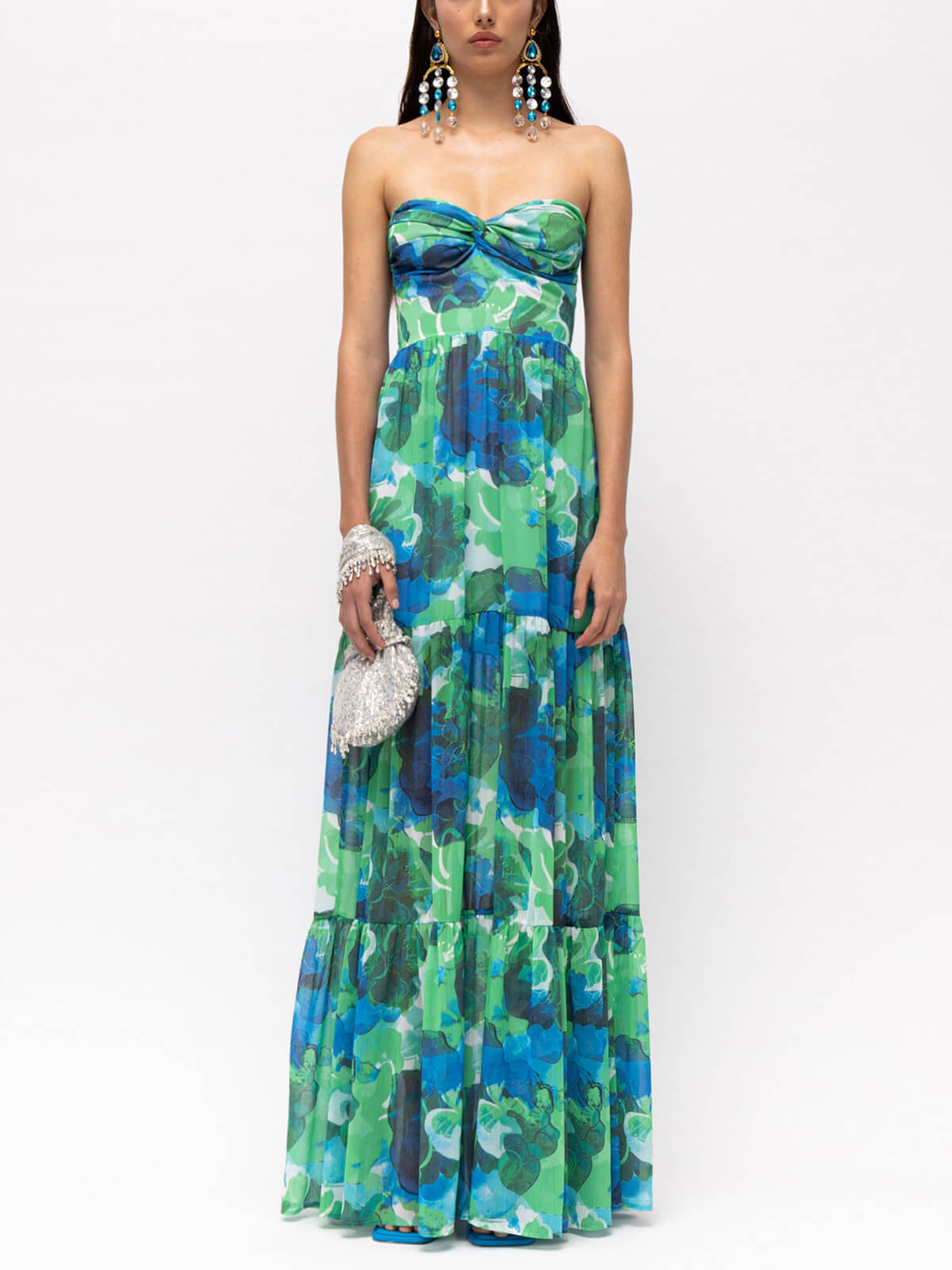 Vacation Casual Printed Wrap-Around Maxi Dress - Fashionpara