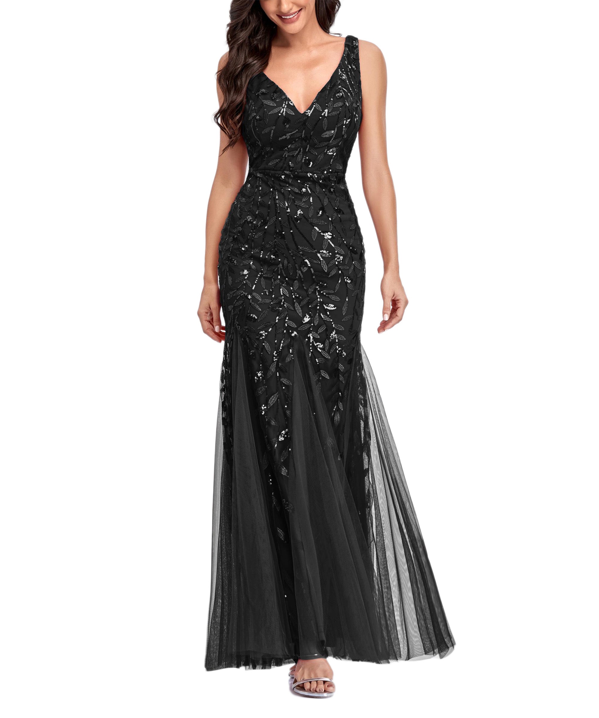 Mermaid / Trumpet Empire Elegant Party Wear Formal Dress - Fashionpara