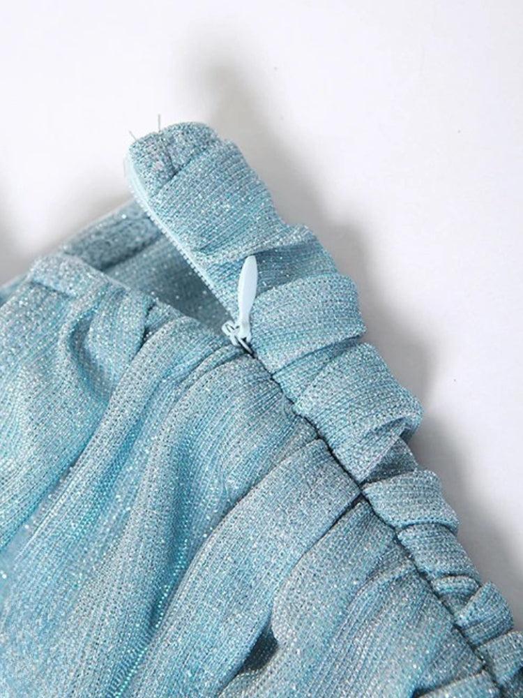 Mermaidcore Glitter Mini Dress