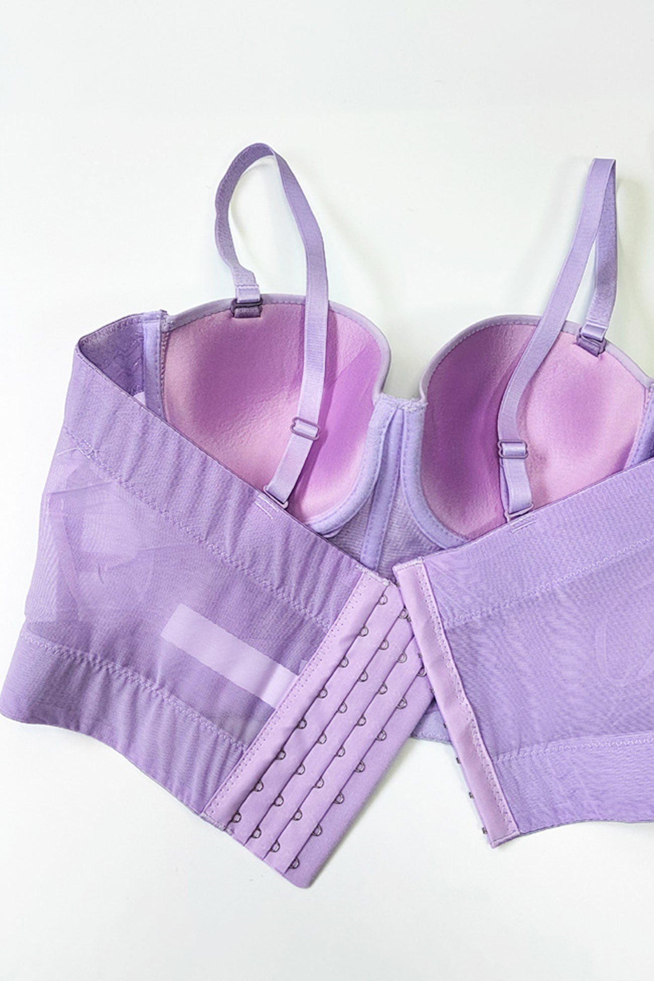 Mesh Patchwork Corset Cami Top - Fashionpara