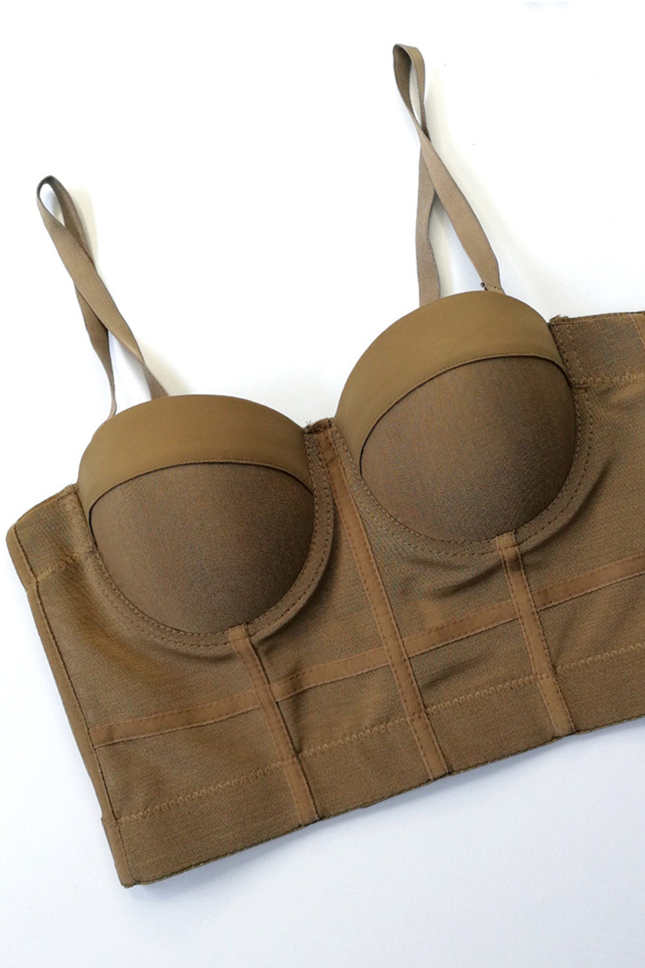 Mesh Patchwork Corset Cami Top - Fashionpara