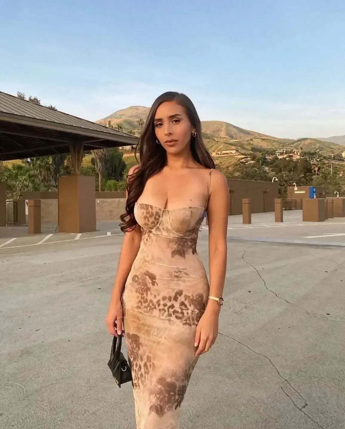 Mingmingxi IrRegular Ruffle Vacation Dress