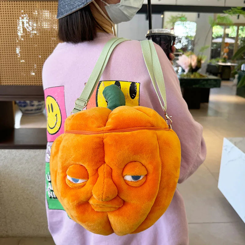 Kawaii Ghost Pumpkin Plush Halloween Decorative Item