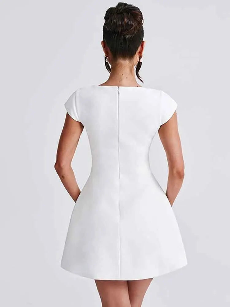 Backless Bodycon Mini Christmas Party Dress - Fashionpara