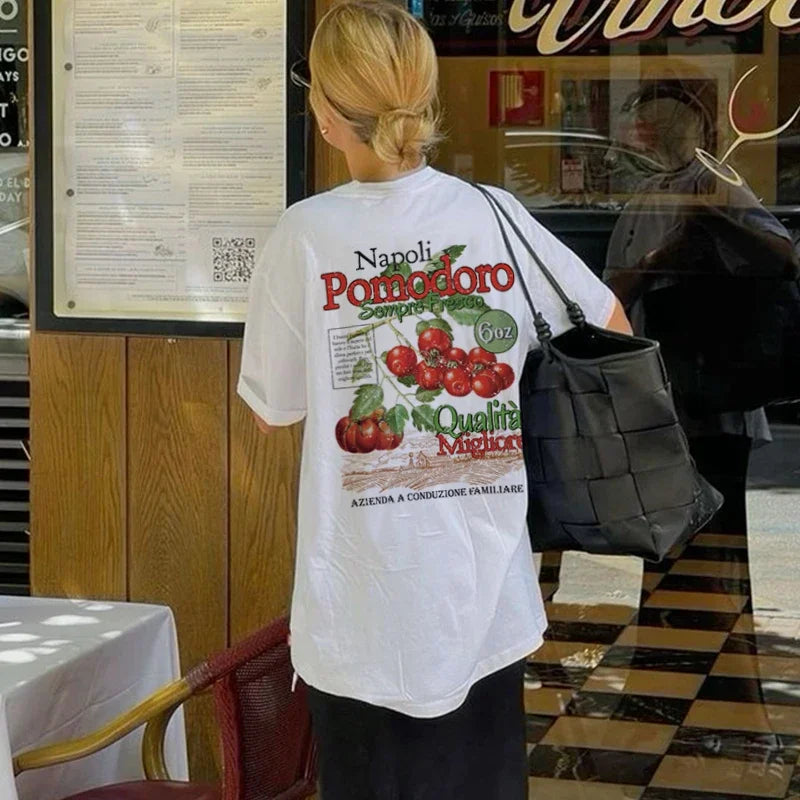Vintage Napoli Tomato Botanical T-shirt