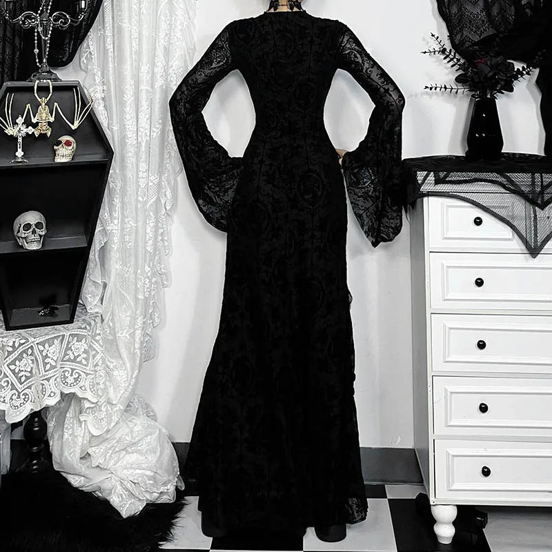 Cross Soft Long Sleeved Midi Dress