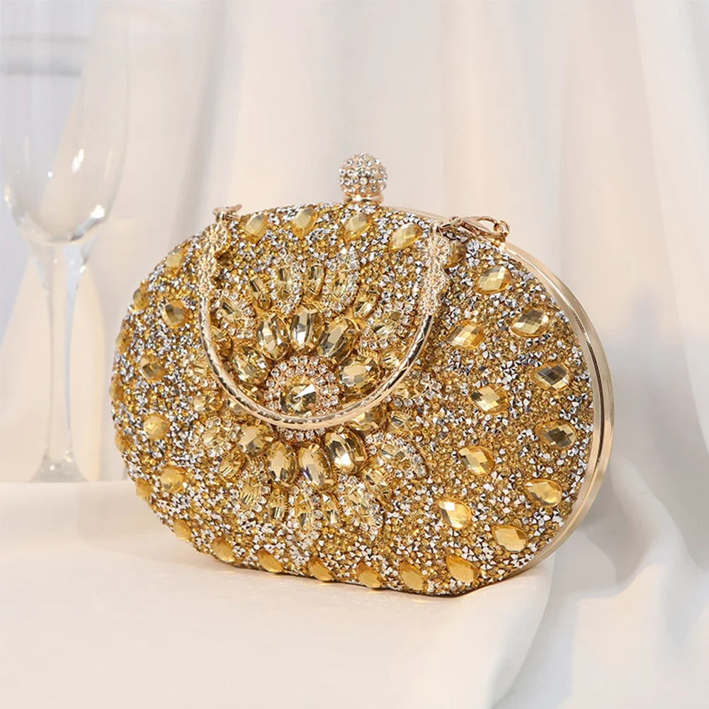 Diamond Luxury Crystal Clutch Evening Wedding Party Purse