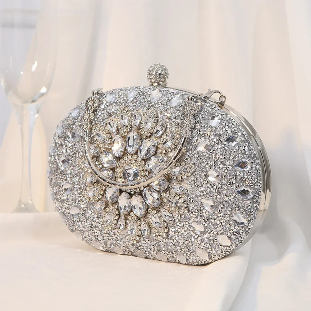 Diamond Luxury Crystal Clutch Evening Wedding Party Purse