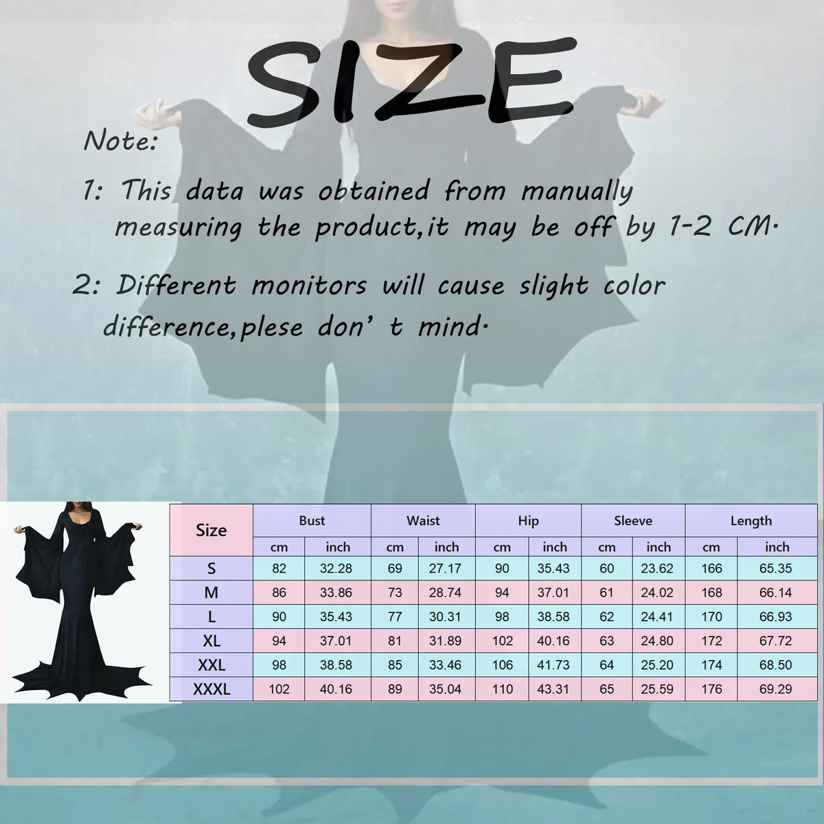 Scoop Neck Bat-Wing Sleeve Button-Front Fishtail Maxi Gown 6