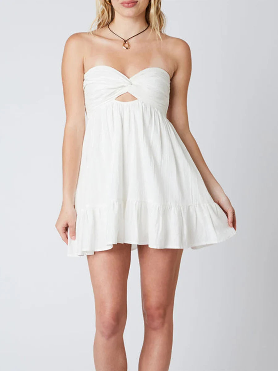 Twisted Cut-Out Mini Dress