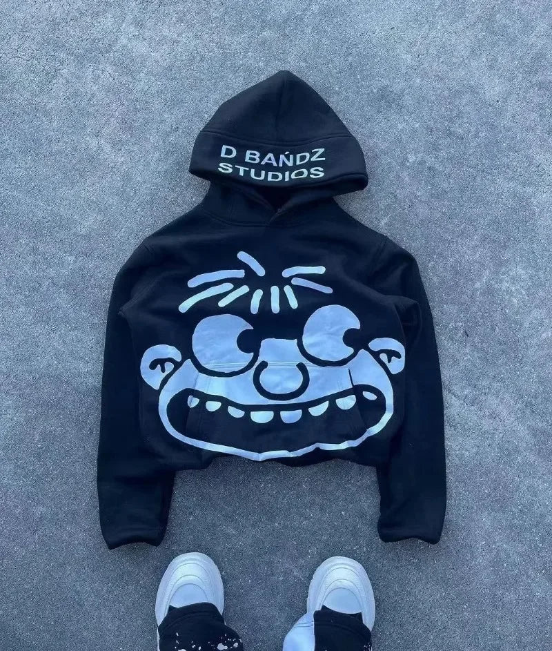 Autumn Fun Pattern Printed Hoodie