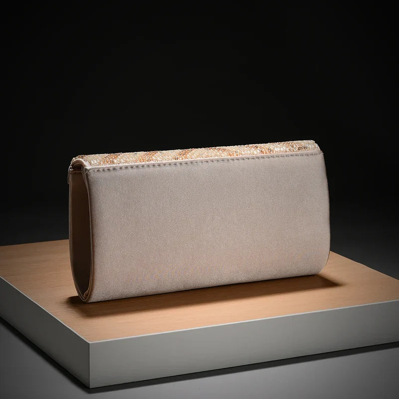 Celebrity Rhinestone Shiny One-Shoulder Clutch Bag