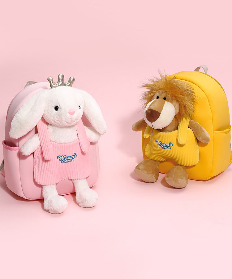 Novelty Pink Durable Cartoon Kids Backpack Bag