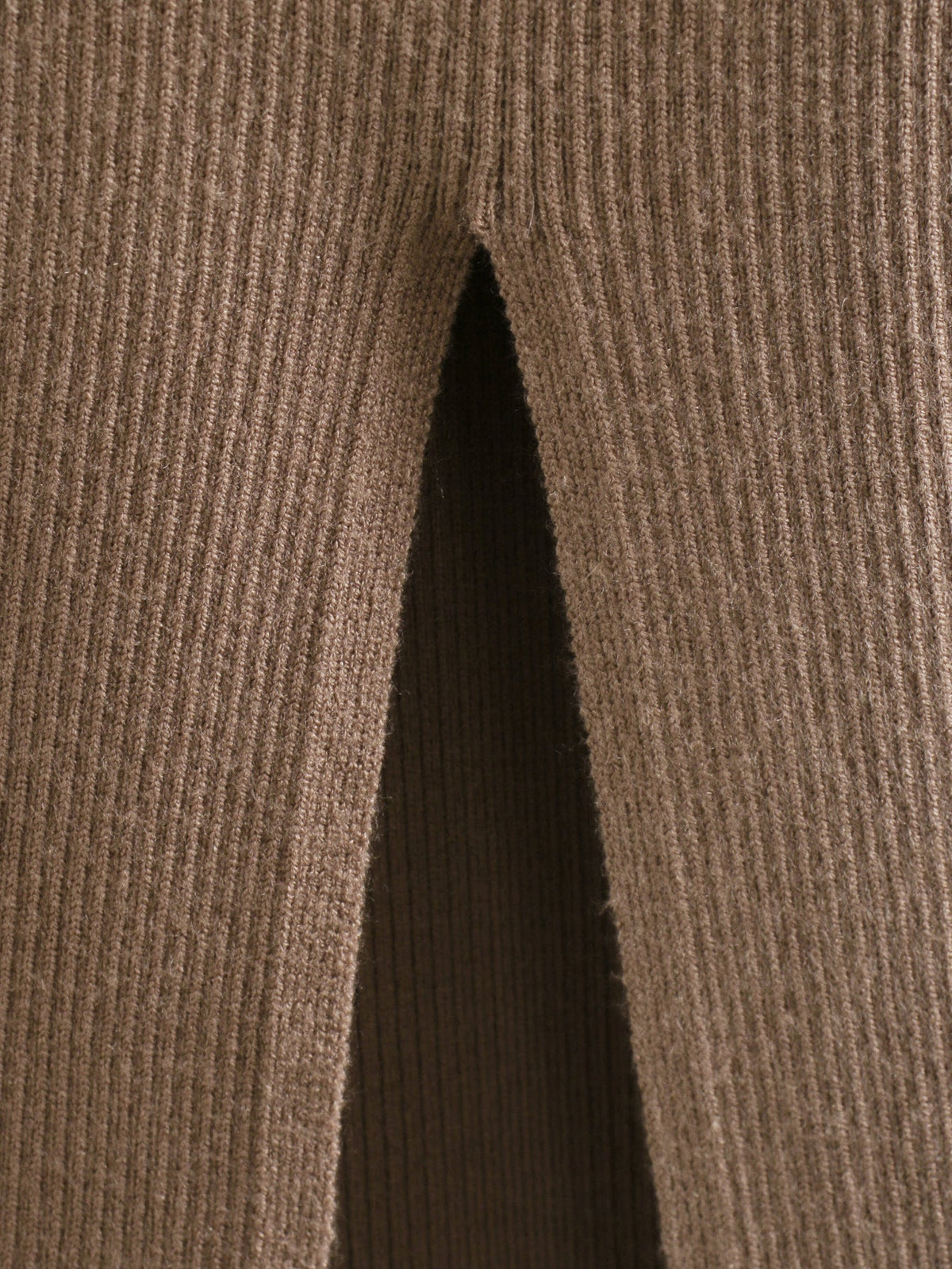 Caleb Ribbed Knit Midi Dress - Caramel - FINAL SALE