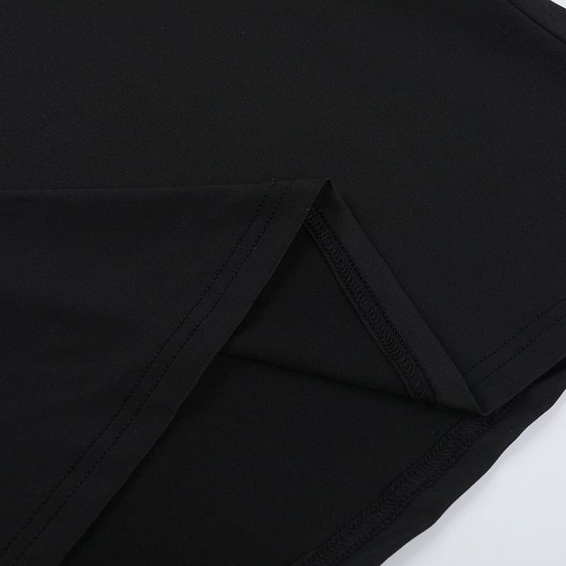 Irish Slit Dress - Black