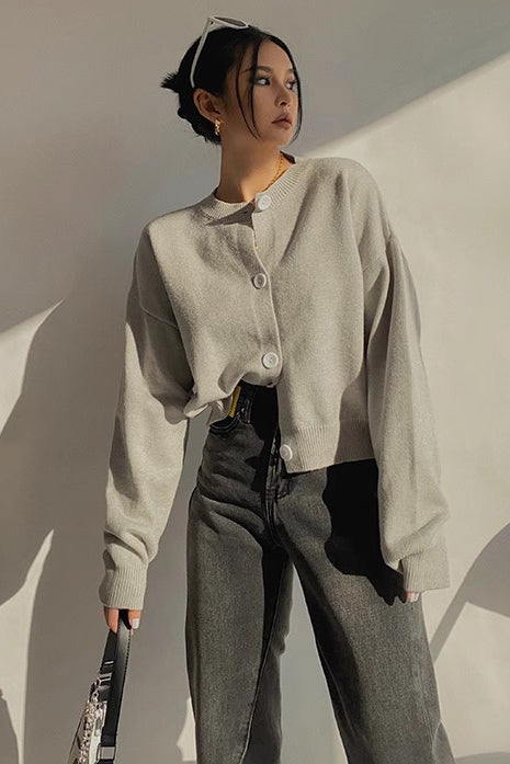 Orro Shop Open Front Cardigan - Stylish Buttoned Sweater