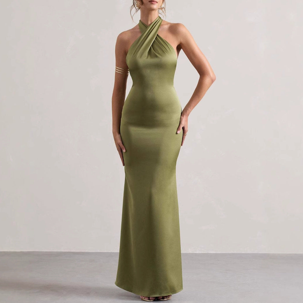 Halter Neck Evening Dress