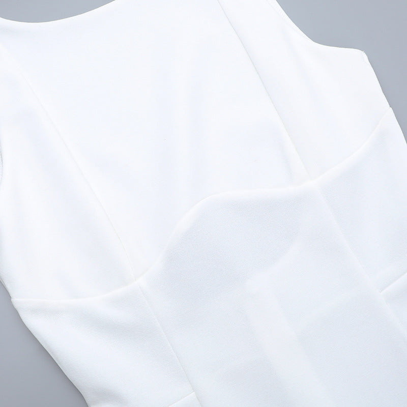 Boat-Neck Sleeveless Fit-and-Flare Mini Dress 10